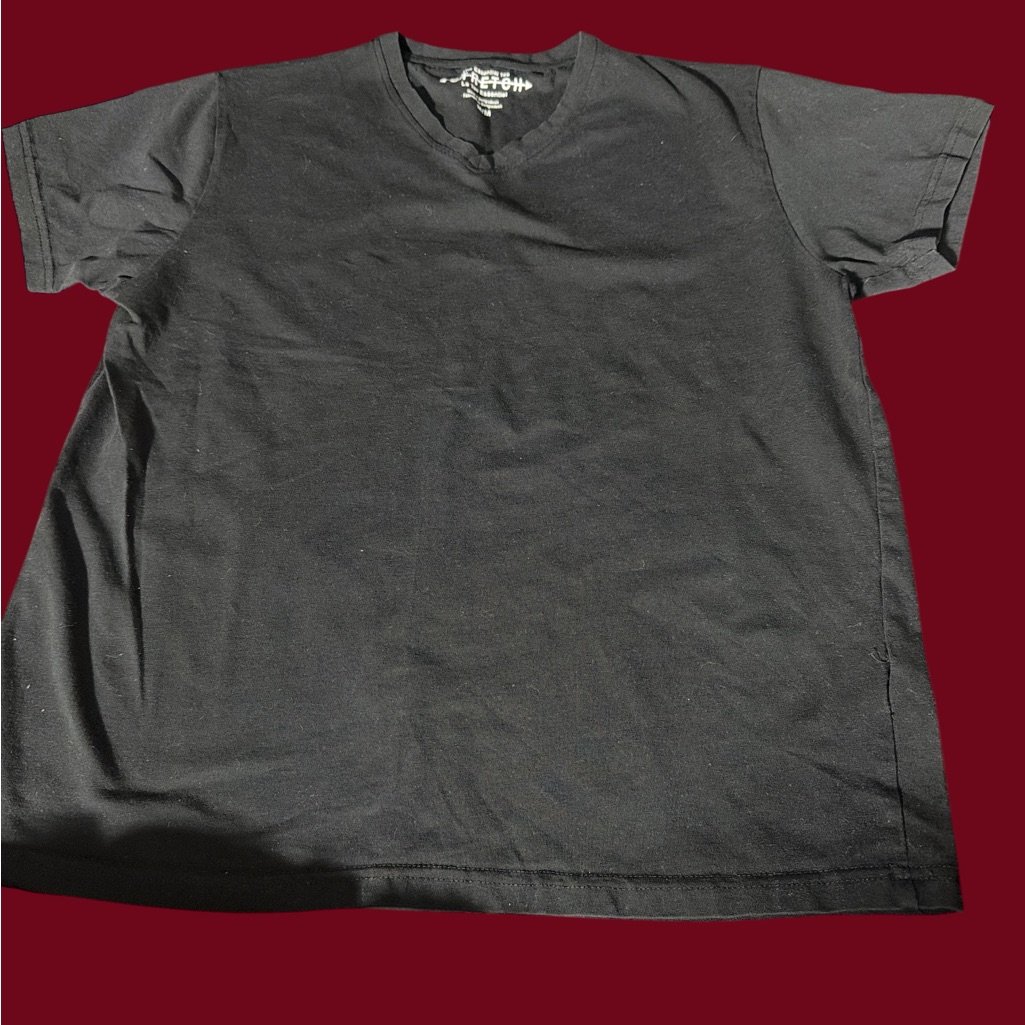 Men's Black Short Sleeve T-Shirt- Size M